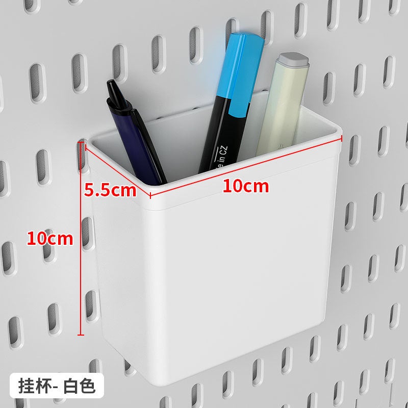 Girly Style Desktop Hole Board – Plastic DIY Storage Display Stand for Student Dormitory - Image 1
